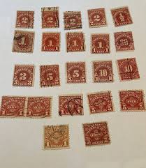 Postage Due Stamps-1930's And Earlier, Red | eBay