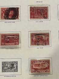 Harris Album Page of United States 1912-1913 Parcel Post ...