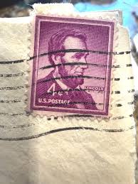 Abraham Lincoln 4 Cent Stamp Purple Very Rare - Etsy