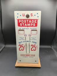 Vintage Metal US Mail Postage Stamp Vending Machine ...