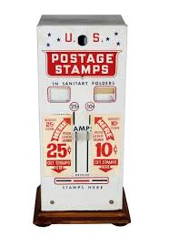 Lot - Vintage US postage stamp vending machine