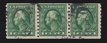 US 412 1c Washington Used Strip of 3 VF SCV $100 | eBay