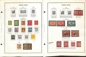 United States Stamp Collection on 11 Harris Pages, 1927-1932 ...