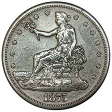 1875-S Trade Dollar - Extremely Fine Details