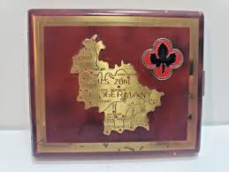 Vintage US Zone OCCUPATION GERMAN Brass Embossed Map ...