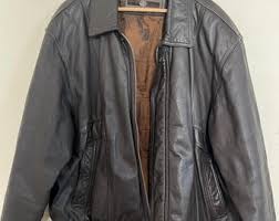 Vintage 80 / 90's Members Only Brown Leather Bomber ...
