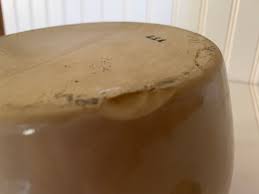 USA Pottery Bean Pot in Two Tone Brown With Lid and One ...