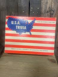 Vintage USA Trivia Board Game: 1985 Boynton Historical ...