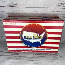 Vintage 1989 USA Trivia Board Game Boynton Games Fun and ...