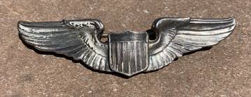 ORIGINAL WWII USAAF US Army Air Force STERLING 3” PILOT ...