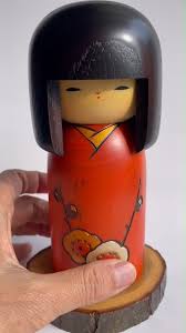 15.0cm Japanese traditional Sosaku Kokeshi Doll / Cute ...