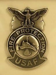 USAF Air Force Fire Protection. Firefighter Miniature Badge ...