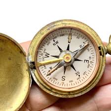 USCE Compass, by Taylor, Brass case, Flip top, Engineering ...