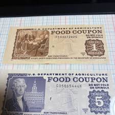 Vintage USDA Food Stamps: 1970-1990 Collectible Currency (3 ...