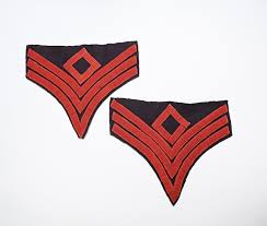 SCARCE CIVIL WAR ARTILLERY FIRST SERGEANT CHEVRONS — Horse ...