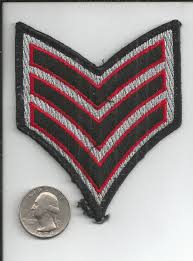 Vintage Authentic Police Rank Stripes ~ Shoulder Patch ...