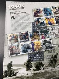 1940s Celebrate the Century 3186 Souvenir Page Rosie The Riveter Station Cancele | eBay