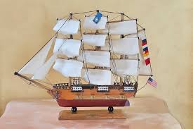USS Constitution Model Ship: Handcrafted Wooden Tall Ship ...