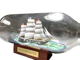 USS Constitution in Long neck bottle 9 inch, ships in a ...
