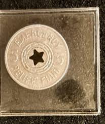 Vintage TAX Token STAR PUNCH UTAN SALES EMERGENCY RELIEF ...