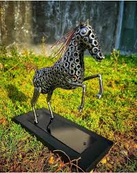 Metal Horse, Metal Handmade Sculpture, Metal Sculpture ...