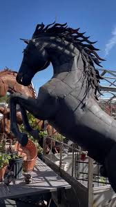 Life Size Metal Horse | Under The Arbor