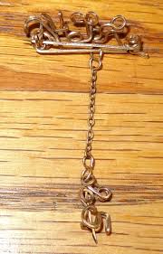 Old Vintage Gold-tone High School pin possibly 1965 Twisted ...