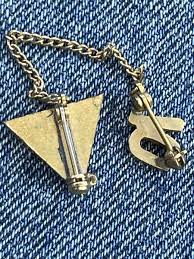 Vintage 1970 YMCA TRI HI Y Blue & Red Enamel Torch Official ...