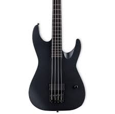 ESP LTD M-4 Black Metal 4-String Bass Guitar, Ebony ...