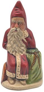VaillancourtThe OY VEY Father Christmas on a Log Folk Art Christmas Figurine | eBay