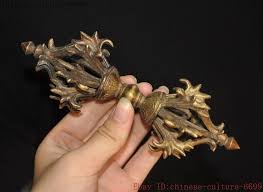 6" Tibet bronze exorcism Vajra Dorje Phurpa Exorcism Talisman magic weapon faqi | eBay