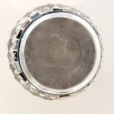 Late 20th Century Art Deco Style Glass Tile Vase | Chairish