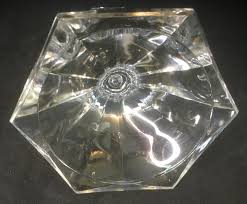 Austrian Clear Cut Crystal Hexagon Candlestick Holders CCI ...