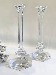Four 11.25" Val St. Lambert Clear Crystal Glass Elysee ...