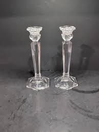 Mikasa Crystal Candlestick Holders, Cambridge Vintage Set ...