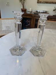 Vintage Mikasa Crystal Candle Holders - Etsy