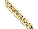 14k Yellow Gold, 14k Rose Gold and 14k White Gold 4.65mm solid Pavé Valentino 16 Inch Chain - 13LMRA | JTV