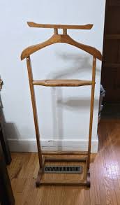 Vintage CENTURION Oak VALET BUTLER , Suit Stand, Clothes Stand, Oak Valet, MCM | eBay