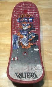 Vintage Plastic 25.5" Skateboard Valterra ALLEY CAT 1987 ...