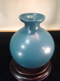 Vintage Haeger Ceramic Vase Greenish/ Blue 1990 #4410 Made ...