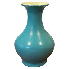 California Studio Pottery Blue and White Vase by Catalina ...