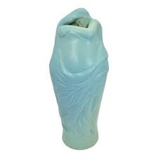 Van Briggle 1980s Vintage Art Nouveau Pottery Lorelei Blue Ceramic Vase Manuszak | eBay