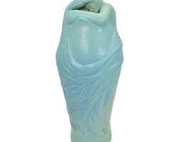 Van Briggle 1980s Vintage Art Nouveau Pottery Lorelei Blue Ceramic Vase Manuszak - Etsy