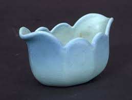 Van Briggle Tulip Vase Blue Turquoise Midcentury from 1940s ...