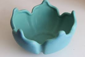 Vintage Van Briggle Pottery Bowl Matte Turquoise - Etsy