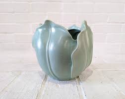 Antique Stangl Pottery Vase // Vintage Tulip Vase, Cabbage ...