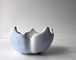 Vintage 1985 Van Briggle Studio Pottery Lotus Flower Frog ...