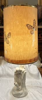 Vintage Van Briggle Pottery Rebecca At The Well Moonglo Lamp ...