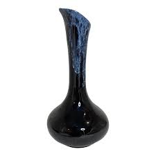 Vintage Mid-Century Modern Van Briggle Bud Vase Glossy Black ...