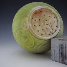 Water Etched Vase - Salt fired - Blushes of Pink with Green ...